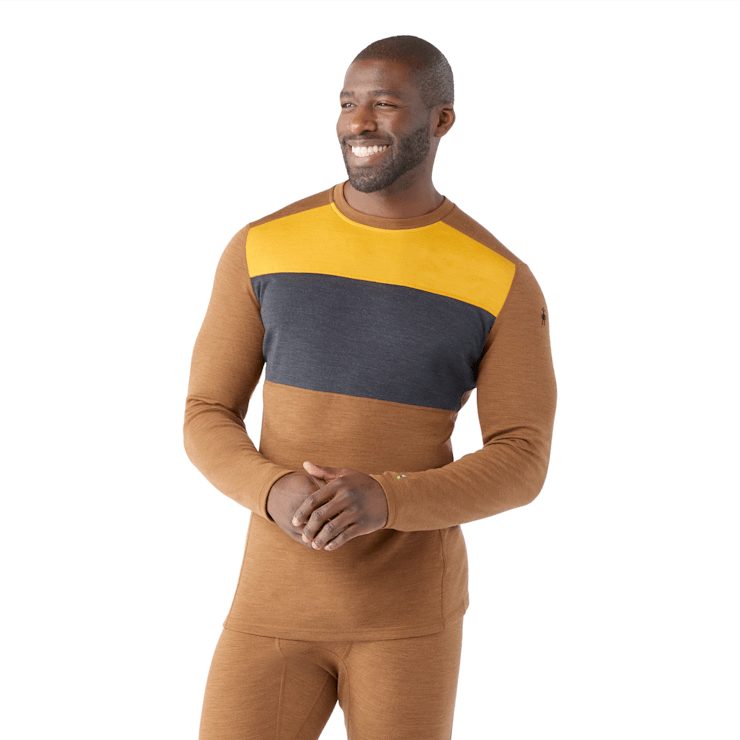 Men s Classic Thermal Merino Base Layer Colorblock Crew Smartwool CA