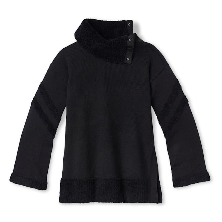 Womens black tunic sweater sale