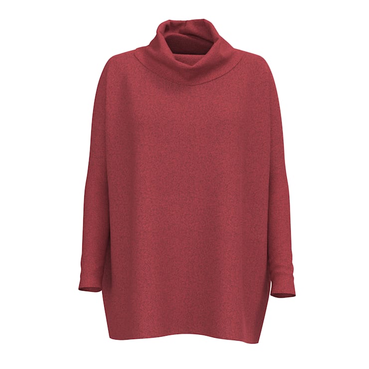 Maroon poncho sweater online