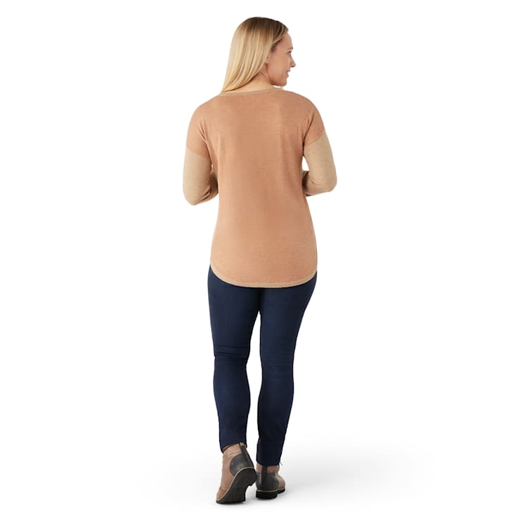Women s Shadow Pine Colorblock Crew Sweater Smartwool US