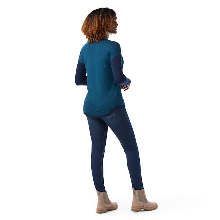 Women's Shadow Pine Colorblock Crew Sweater - Smartwool CA