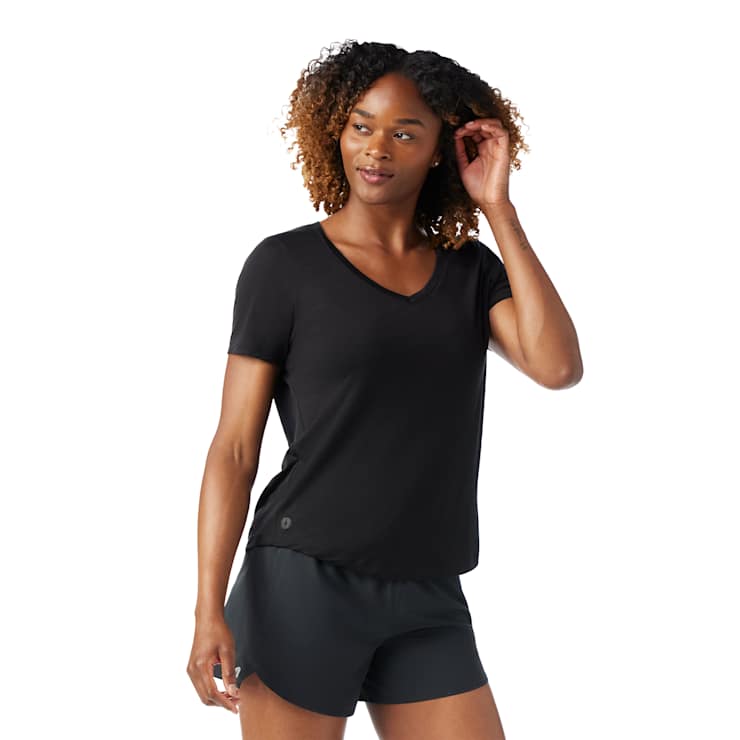 T shirt de sport Ultralite a encolure en V pour femmes