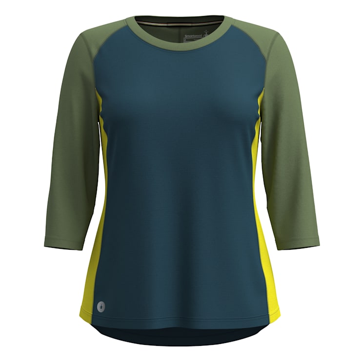 (取寄) スマートウール レディース マウンテン バイク 3/4 スリーブ ジャージ Smartwool women Mountain Bike 3/4 Sleeve Jersey Fern Green Women's Mountain Bike 3/4 Sleeve Jersey - Smartwool US