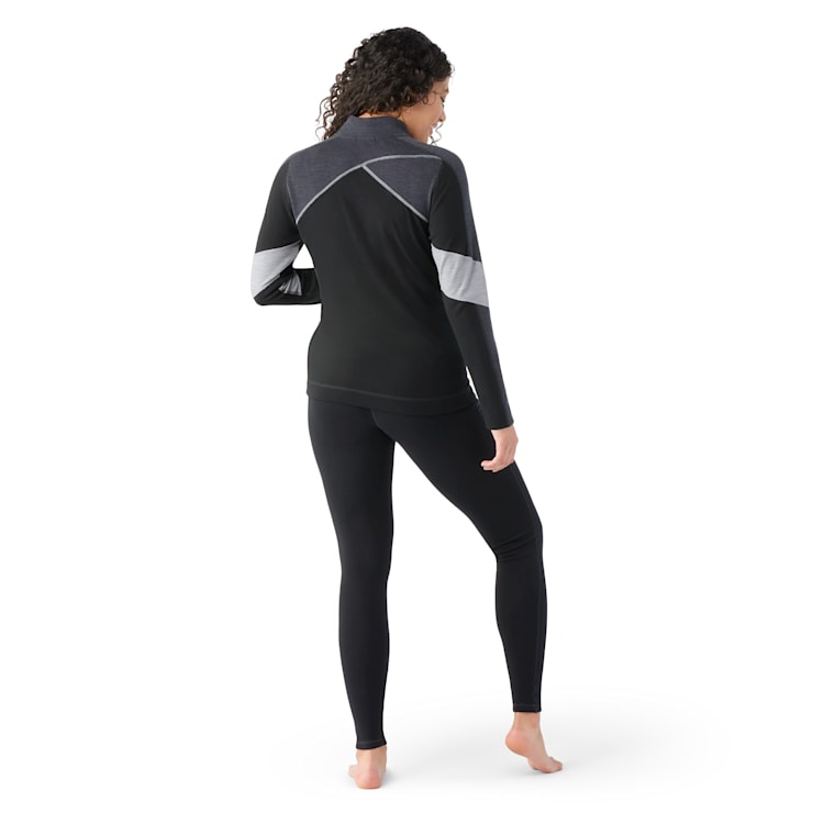 Women's Classic Thermal Merino Base Layer Colorblock 1/4 Zip