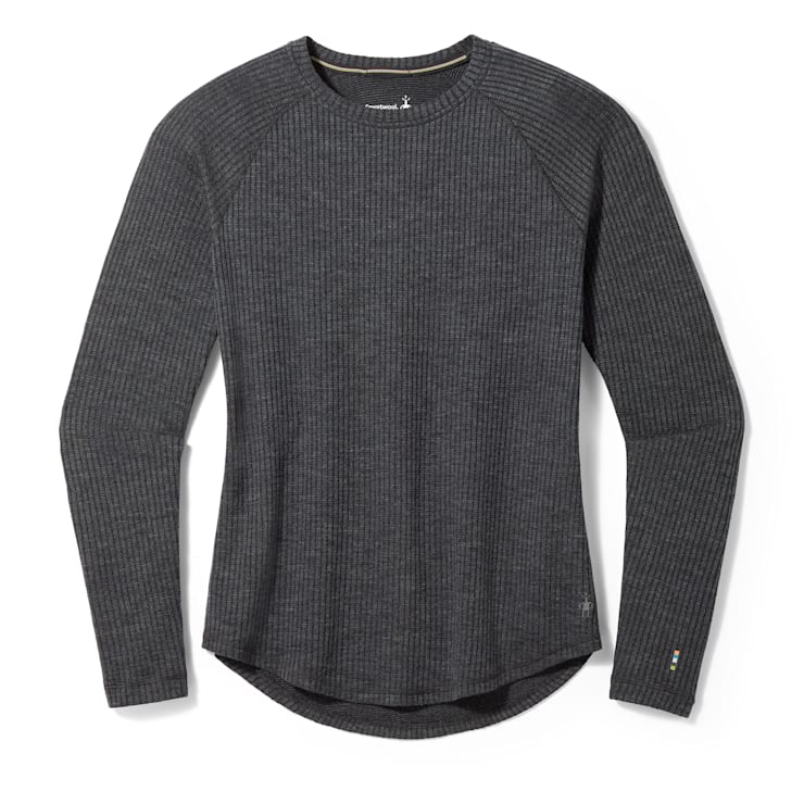 (取寄) スマートウール レディース サーマル メリノ リブ クルー Smartwool women Thermal Merino Rib Crew Charcoal Heather 1 Women's Thermal Merino Rib Crew - Smartwool US