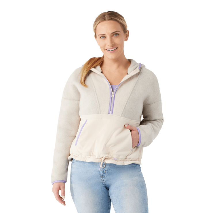 Women s Hudson Trail Fleece Cropped Hoodie Smartwool CA