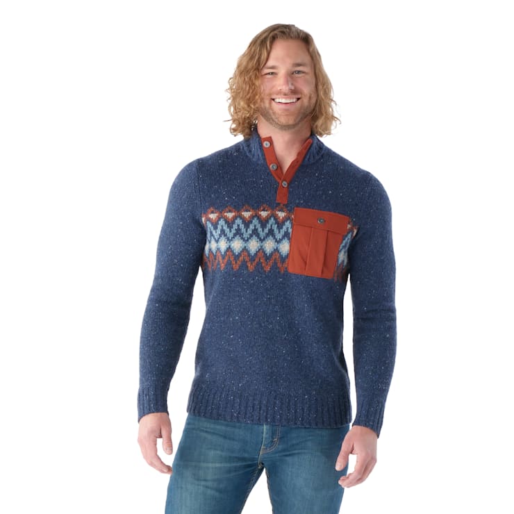 Mens wool henley sweater online