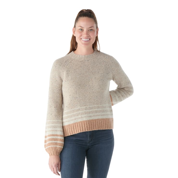 (取寄) スマートウール レディース コージー ロッジ オンブレ セーター Smartwool women Cozy Lodge Ombre Sweater Oat Heather Women's Cozy Lodge Ombre Sweater - Smartwool US