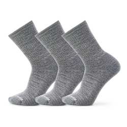 Everyday Solid Rib Crew Socks 3-Pack