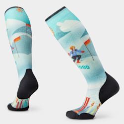 Women's Ski Snow Bunny Print Over The Calf Socks - Smartwool US