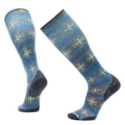Ski Paths Crossed Print Over The Calf Socks - Smartwool US