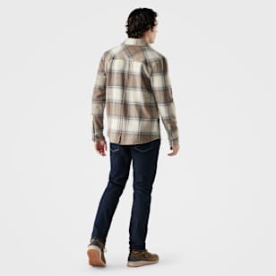 Anchor Line Shirt Jacket - Almond Plaid