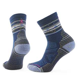Women's Hike Zig Zag Valley Mid Crew Socks - Alpine Blue