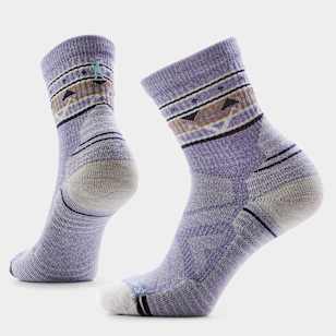 Women's Hike Zig Zag Valley Mid Crew Socks - Chalk Violet