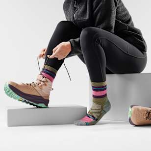 Women's Hike Saturnsphere Crew Socks - Winter Moss