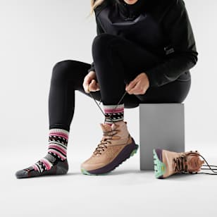 Women's Hike Margarita Crew Socks - Black