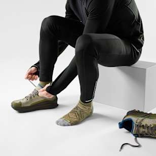 Run Mid Crew Socks - Winter Moss