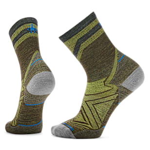 Run Mid Crew Pattern Socks - Military Olive