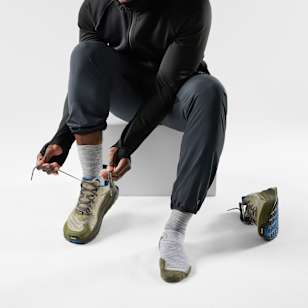 Run Mid Crew Socks - Light Gray