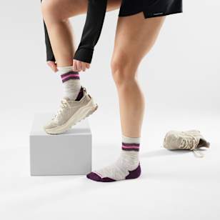 Women's Run Mid Crew Socks - Ash