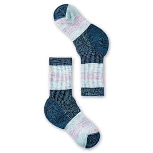 Kids' Hike Striped Crew Socks - Twilight Blue