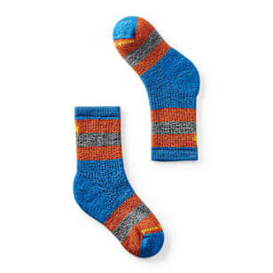 Kids' Hike Striped Crew Socks - Laguna Blue