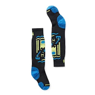 Kids' Wintersport Ski Day Over The Calf Socks - Black