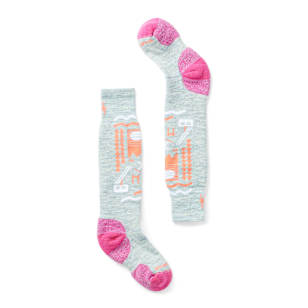 Kids' Wintersport Ski Day Over The Calf Socks - Frosty Green