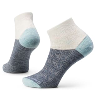 Everyday Cable Ankle Socks - Frosty Green