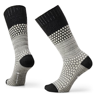 Everyday Cozy Popcorn Cable Crew Socks - Black