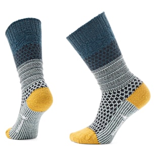 Everyday Cozy Popcorn Cable Crew Socks - Frosty Green