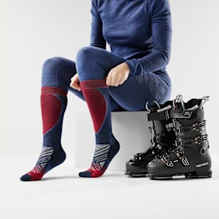 Women's Ski Over The Calf Socks - Deep Navy