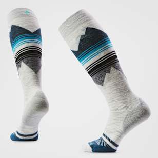 Women's Ski Pattern Over The Calf Socks - Ash
