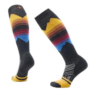 Women's Ski Pattern Over The Calf Socks - Honey Gold