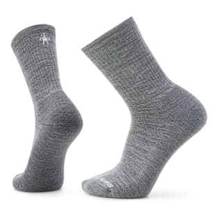 Everyday Solid Rib Crew Socks - Medium Gray