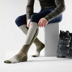 Ski Over The Calf Socks - Ash