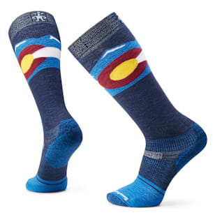 Snowboard Colorado Over The Calf Socks - Laguna Blue