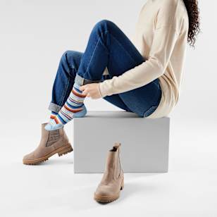 Everyday Margarita Crew Socks - Serene Blue