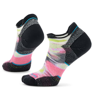 Women's Run Brushed Print Low Ankle Socks - Power Pink