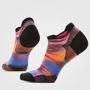 Women's Run Brushed Print Low Ankle Socks - Garden Pink