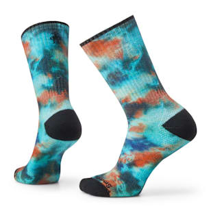 Athletic Far Out Tie Dye Print Crew Socks - Capri