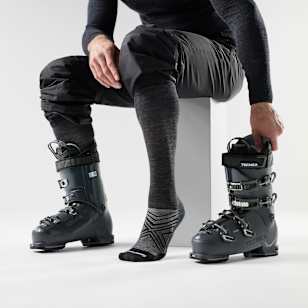 Ski Extra Stretch Over The Calf Socks - Charcoal