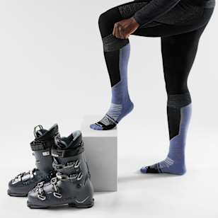 Ski Extra Stretch Over The Calf Socks - Nightfall Blue