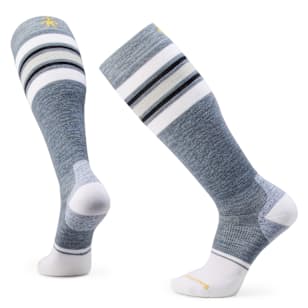 Snowboard Stripe Extra Stretch Over The Calf Socks - Pewter Blue