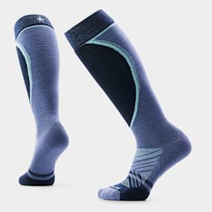 Women's Ski Extra Stretch Over The Calf Socks - Nightfall Blue