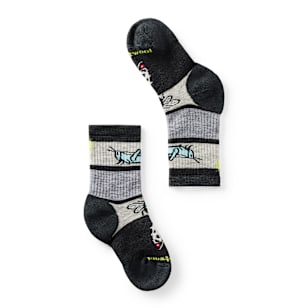 Kids' Hike Garden Bugs Pattern Crew Socks - Charcoal