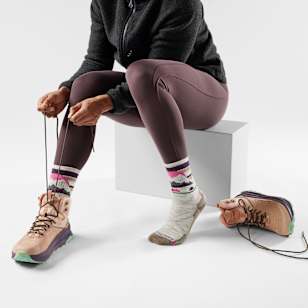 Women's Hike Mountain Moon Crew Socks - Ash