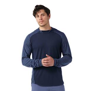 Men's Active Mesh Hoodie - Nightfall Blue-Deep Navy