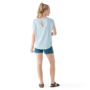 Women's Short Sleeve Swing Top - Winter Sky Heather