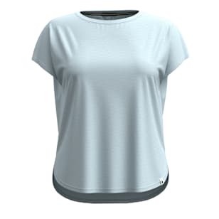Women's Short Sleeve Swing Top - Winter Sky Heather